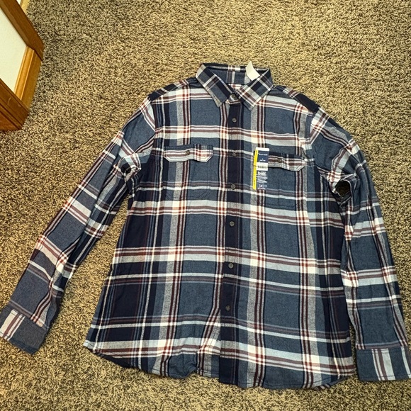 George Navy and White Plaid Button Down Shirt - Picture 1 of 3